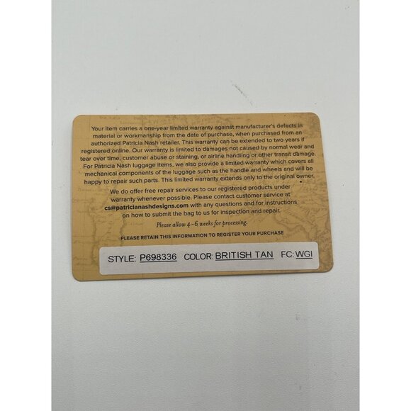 Patricia Nash Leather Aveley Tote British Tan Tooled New With Tags MSRP $179.00 - Picture 13 of 13